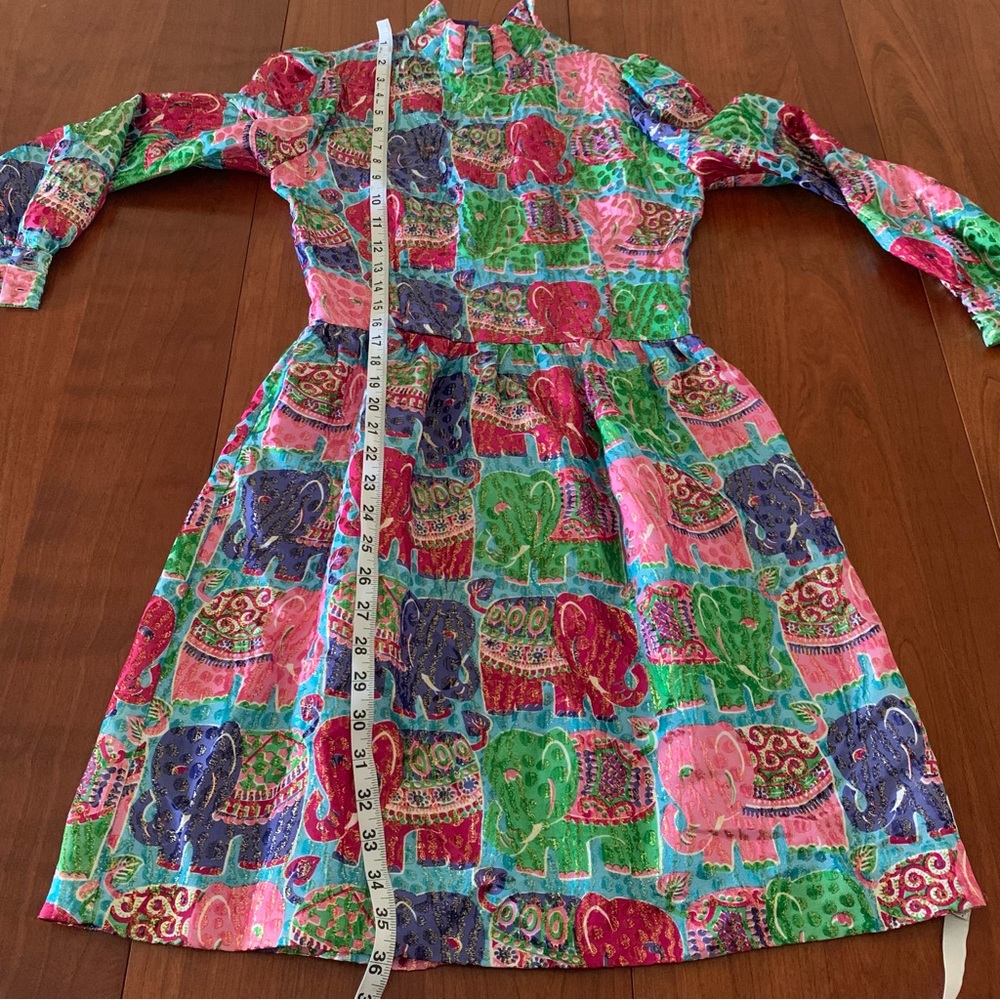 Colorful Elephant Print Mini Dress - Multicolor - Picture 4 of 13